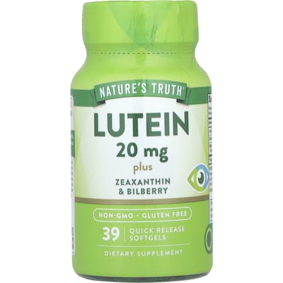 Nature's Truth, met Luteïne, Zeaxanthine & Bosbes, 39 Softgels