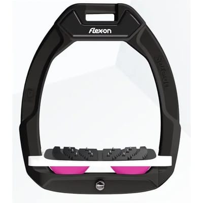 Veiligheidstijgers voor het paardrijden Incliné Ultra Grip Zwart/Wit/Roze Flex-On Safe-On