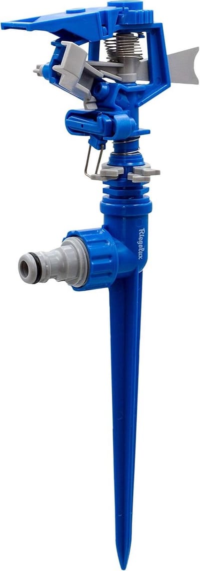 Sproeier met spies - Bewateringssysteem gazon - Planten water geven - Verstelbare sproeistraal - 395 cm - Groen