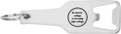 Akyol - de liefste collega is toevallig wel mijn collega flesopener - Collega - beste collega - collega afscheid - vriendschap - collega kado - 105 x 25mm