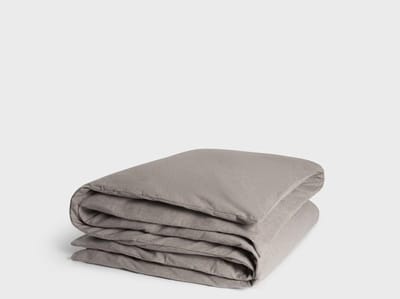 Yumeko dekbedovertrek flanel stone bruin 260x240 (zonder slopen) - Biologisch & ecologisch