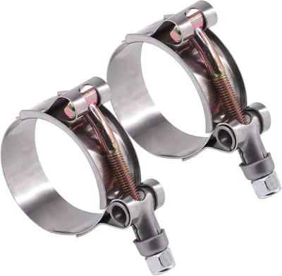 RVS T-Bolt Slangklemmen 41-46mm voor Turbo Inlaat en Intercooler - Set van 2, Duurzaam en Roestvrij