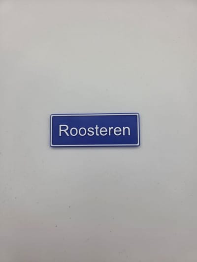 Koelkast Magneet plaatsnaam 8 X 3 CM Roosteren