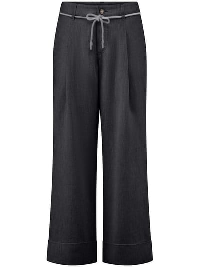 Wide Fit-7/8-broek Van Peter Hahn blauw