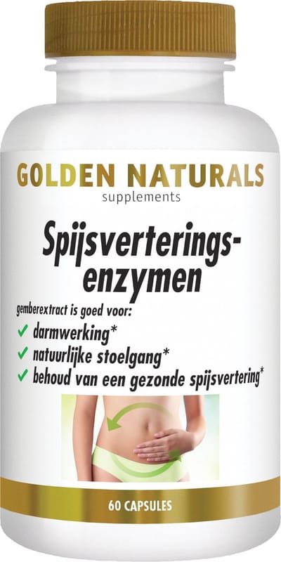 Golden Naturals Spijsverteringsenzymen (60 veganistische capsules)