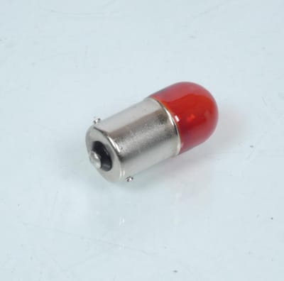 Ampoule rouge BA15s 12V 5W Flosser 402509 pour moto scooter Neuf