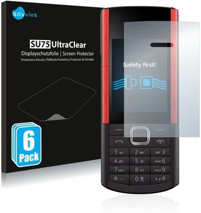 Savvies - Screenprotector voor Nokia 5710 XA - Folie Beschermfolie transparant 6 Stuks