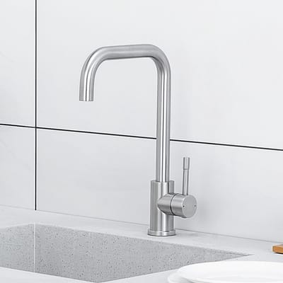 CECIPA max Keuken kraan - 360° Draaibare Keukenkraan - Keukenmengkraan - Hogedruk Gootsteenmengkraan - ééngreeps Gootsteenmengkraan - Zilver