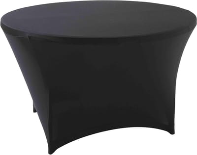 Elastisch Tafelkleed - Beschermhoes Tafel - Tafel Beschermen - Professionele Kwaliteit - 150 cm - Zwart