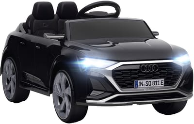 Aiyaplay Electric Ride-on Car-Kunststof, Metaal-98L x 49,5B x 43H cm-Zwart