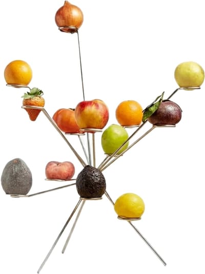 Home & Marker - Luxe Fruitschaal van Metaal - Moderne Fruitmand Design - Zwevende Constructie - Kunstwerk - Zwevend & Uniek - EXPLOFRUIT