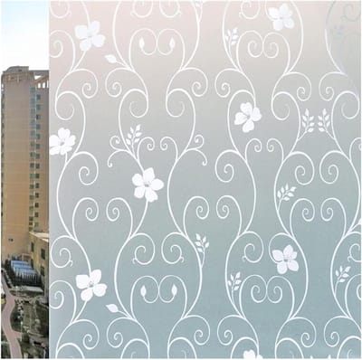 Privacy raamfolie - Glasdecoratie - Meer privacy - Warmte-isolerend - 45 x 200 cm - Wit