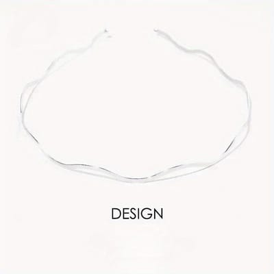 1 Stuk Metalen Golven Dun Haar Hoepel Goud Zilver Dames Haarband Eenvoudig Praktisch Pony Hoofdband Mode Haaraccessoires zilver