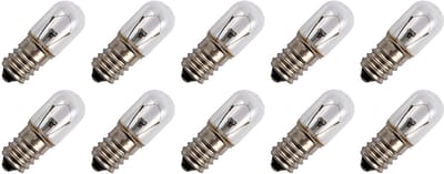 Signaallamp E14 24V 5W - 208 mAh - 10 stuks - T16 Gloeilamp Ø16mm - 45mm - 2500K - Dimbaar