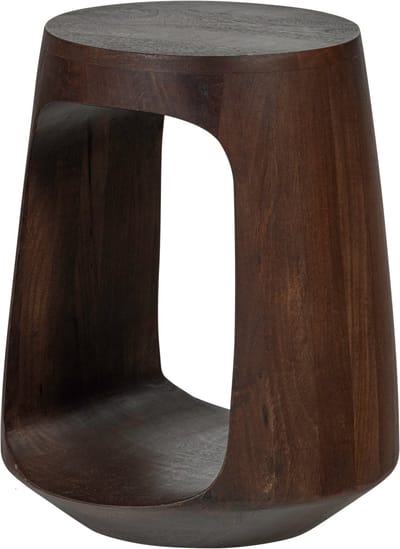 WOOOD Bayo Bijzettafel - Mangohout - Bruin/Walnoot - 45x33x33