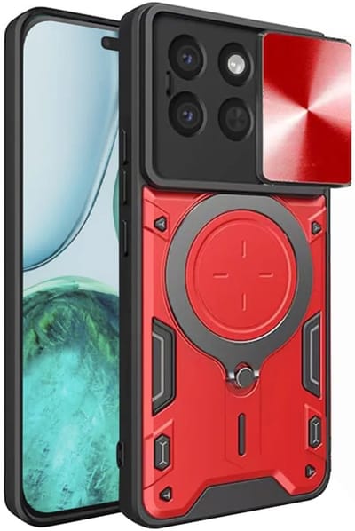 Hoesje geschikt voor HONOR X8c - Techsuit CamGuard Pro Back Cover - Rood