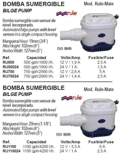 Rule-Mate II / RULE-MATE RM-500A 12 V