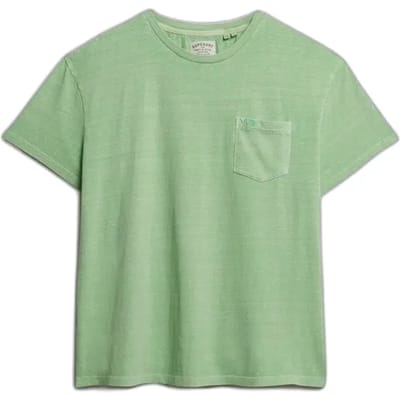 Superdry - Classic Cotton Linen Pocket T-shirt Relaxed Pasvorm - Heren - T-shirts