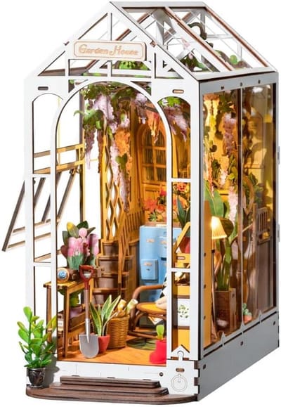 DIY Miniatuurhuis Garden House voor Boekenplank - Knutselen en Decoratie