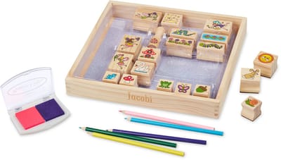 Melissa & Doug Wooden Stamp-A-Scene Rain Forest