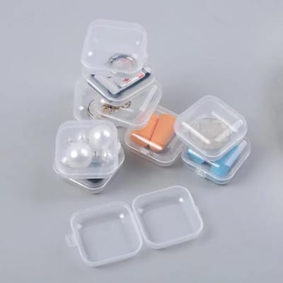 FSW-Products - 5 Stuks - Kleine Opbergdoosjes - Opbergdoos - 3.5x3.5 cm - Sorteerdoos - Sieradendoosje - Pillendoosje - Toolbox - Opbergdoos voor kleine spullen - Mini Opbergdozen - Kunststof - Diamond Painting