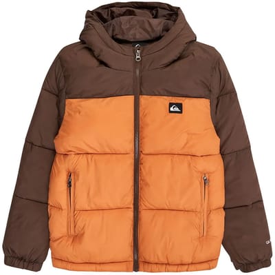 Quiksilver Cold Days Gewatteerde Jas Bruin 14 Years Jongens