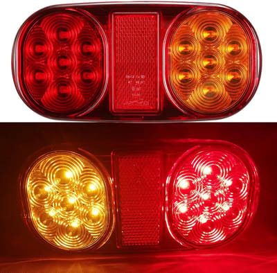 Led Achterlichten voor Aanhangers en Voertuigen - 2 Stuks, 12V, Waterdicht, 5 Functies