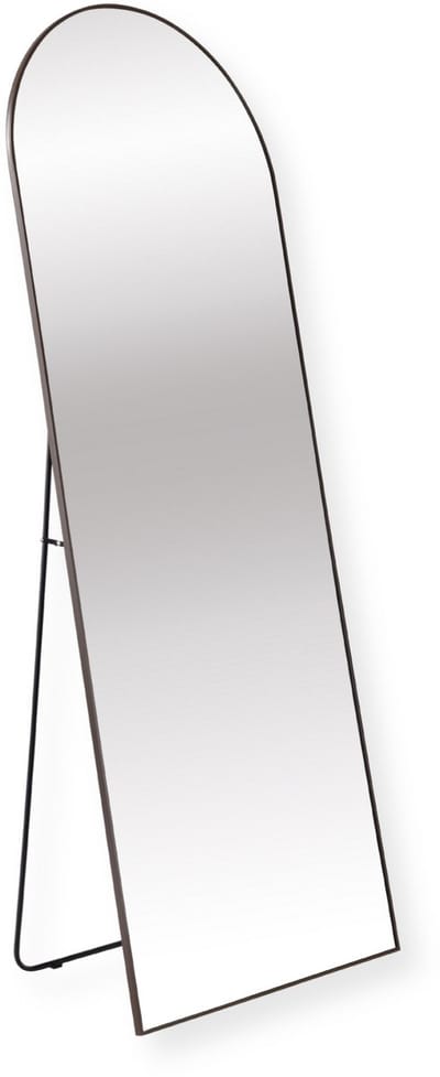 SensaHome Passpiegel - Minimalistische Design Wandspiegel - Staande Spiegel met Metalen Rand - Hangend - Bruin - 160x60 CM