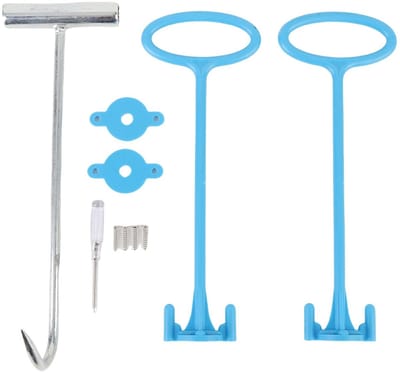 Dailygoods- Zwembad Schoonmaak Set Professionele Hark - Skimmermand - Duurzaam Materiaal - Veilig Opruimen - Eenvoudige Installatie - Accessoire voor Zwembadonderhoud - Skimmer