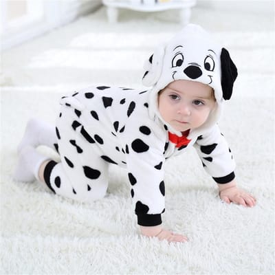 Anime Onesies Schattig Grappig Pyjama Jongens Meisjes Halloween Festival Feest Outfit Flanel Warm Zacht Rompertje 9M(5-11 Months) white