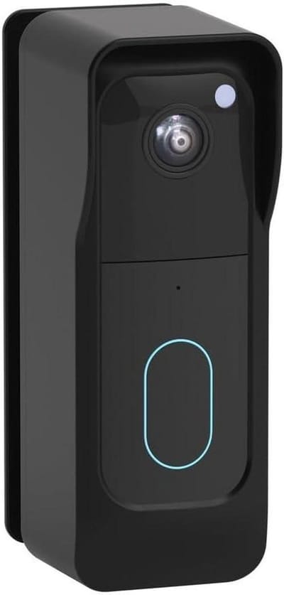 Videodeurbel Houder - Camera Beugel - Verbeterde Dekking - Anti-diefstal Ontwerp - 150 x 54 x 72 mm - Zwart