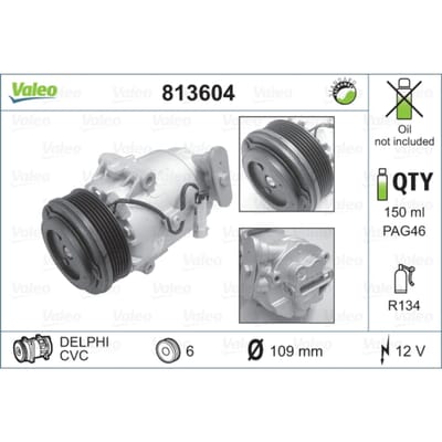 Compressor airconditioning VALEO 813604