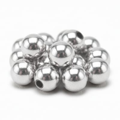 Glans deco kralen - Acryl - Sieraden maken - zilver - 240x stuks - Dia 10 mm - reigkralen - kettingen - armbandjes