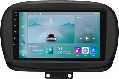 Autoradio met bluetooth - Carplay - Voor Fiat 500X (2014-2020) - Geschikt voor Apple en Android - Stereo - Navigatie - Navigatiesysteem auto - 1GB 32GB