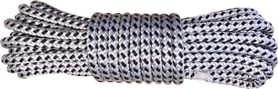 Luxe landvast U-rope 12mmx12m - Wit/Navy