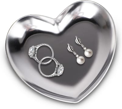 Decoratieve Hartvormige Sieradenhouder, Metalen Opbergplateau voor Desserts en Trinkets, Perfect voor Tafelorganisatie