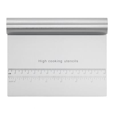 My Green Deal – RVS Deegsnijder & Deegschraper – Deegsteker 15 × 11,5 cm – Duurzaam Keukengerei voor Bakken & Taarten