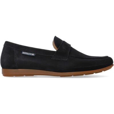 Mephisto Alexis - heren moccasin - blauw - maat 42.5 (EU) 8.5 (UK)