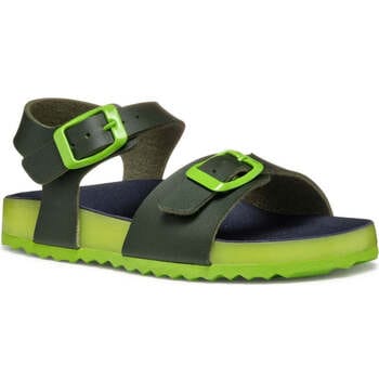 GEOX GHITA TIENERS Sandalen - DONKERGROEN/LIME - Maat 28