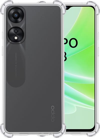 Hoesje - Geschikt voor OPPO A78 5G - Sterk & Shockproof - Siliconen Case - Back Cover - Telefoon Hoes Shock Proof - Telefoonhoesjes - Transparant