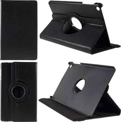 Samsung Galaxy Tab A 10.1 (2019) Hoes Book Case Zwart (draaibaar)