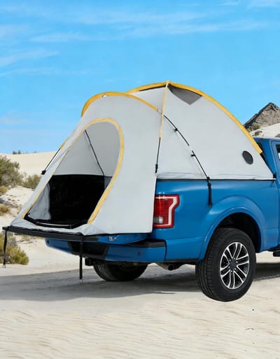 Danky Auto Campingtent-Tent Voor Auto-Pickup Tent 210D Oxford - Laadbak Luifel Waterdicht UV-bestendig met Steunpoten - 315×180×170cm