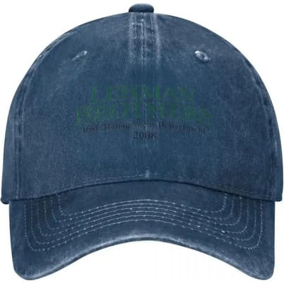 Retro Lehman Brothers Risicobeheer Afdeling 2008 Trucker Cap Unisex Verweerd Gewassen Hoofddeksel Outdoor Hardlopen Golf Cap Hoed Adjustable gray