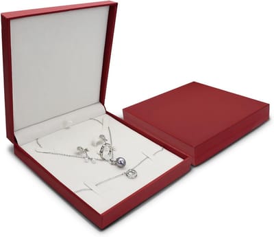 Reisjuwelendoos Organiser voor Sieraden - Compacte Display Case voor Ringen, Kettingen en Oorbellen (Rood)