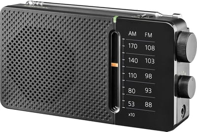 Compacte Analoge Radio met AM/FM Ontvangst - Draagbaar Zakformaat