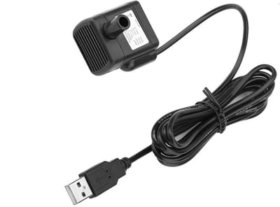 Store_9 - USB Mini Pomp - Ultra Stille Circulatiepomp - Zwart - Ideaal voor Aquarium en Fontein - Energiezuinig en Duurzaam