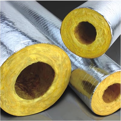 Buisisolatie Glaswol - Isolatiemateriaal - Energiebesparing - Vochtbestendig - 114x50mm 1m
