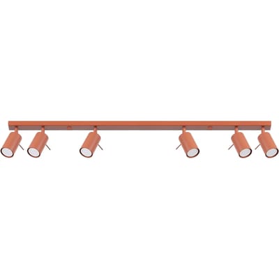 Sollux Lighting Plafondlamp Ring - GU10 - rode oker - staal - 17x117x6cm