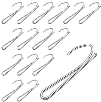 100 Stuks Metalen Gordijnhaken voor Vouwgordijnen en Douchegordijnen