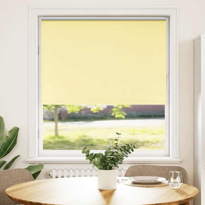 vidaXL - Rolgordijn - 90x150 - cm - stofbreedte - 85,7 - cm - verduisterend - geel